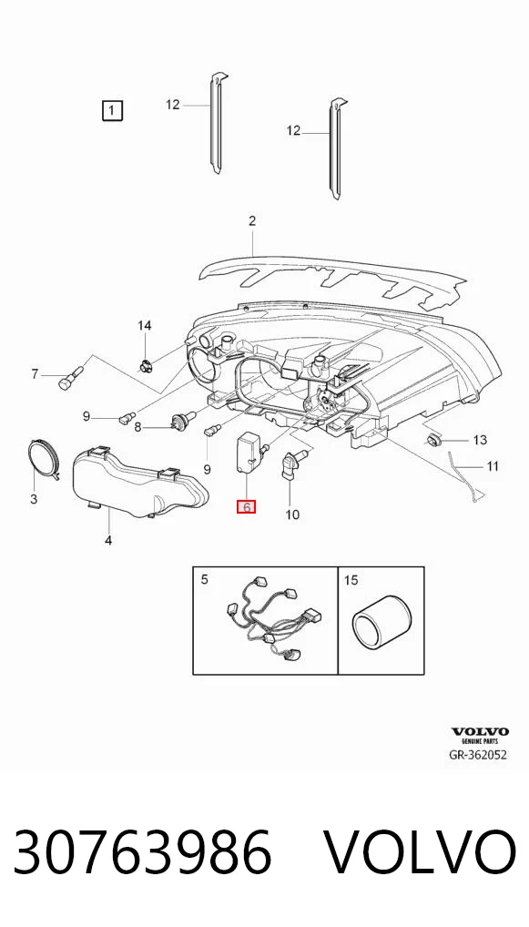 Corretor da luz Volvo S80 II AS, AR ao melhor preço