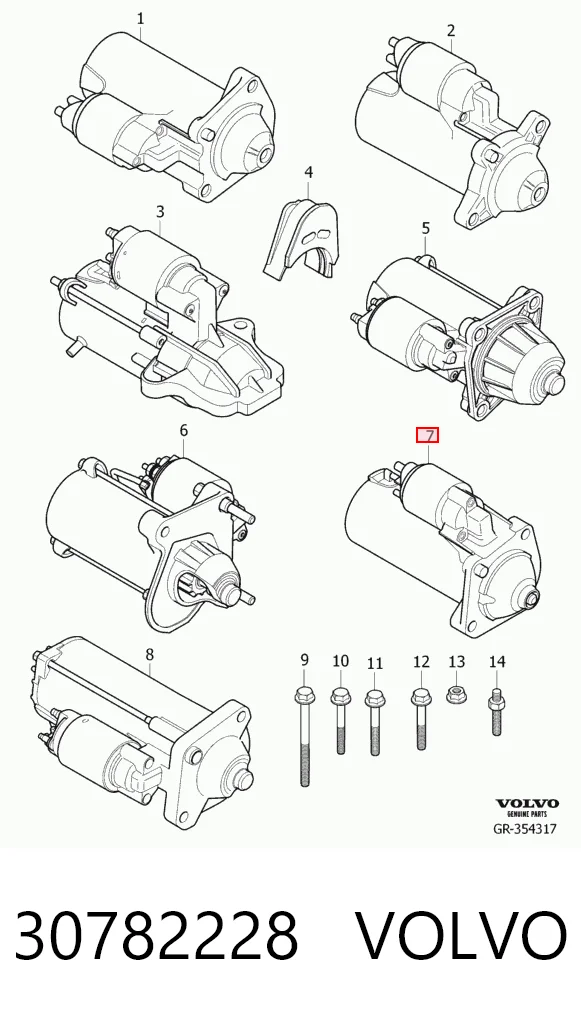 30782228 Volvo Motor de arranco