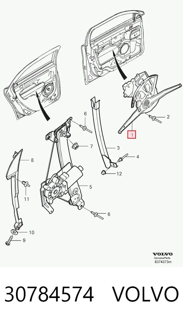 Compre Mecanismo de acionamento de vidro da porta dianteira esquerda Volvo S60 1