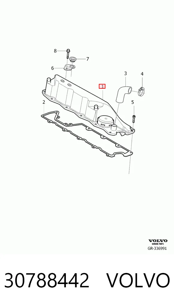 30788442 Volvo Tampa de válvulas
