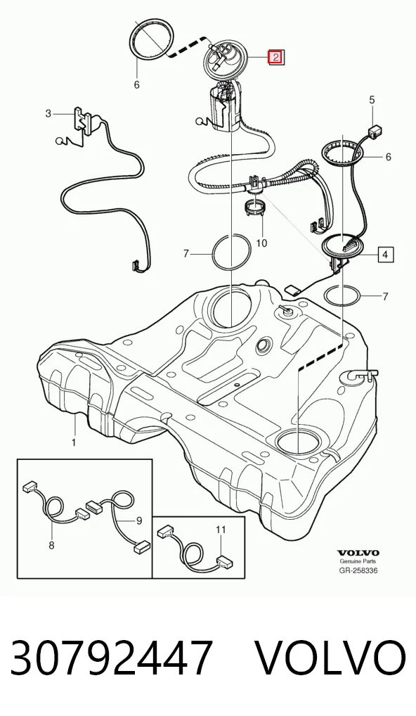 Bomba de combustível elétrica submersível Honda Civic VII EU, EP, EV