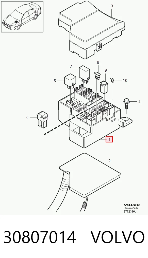 Unidade de dispositivos de segurança Volvo S40 I VS ao melhor preço