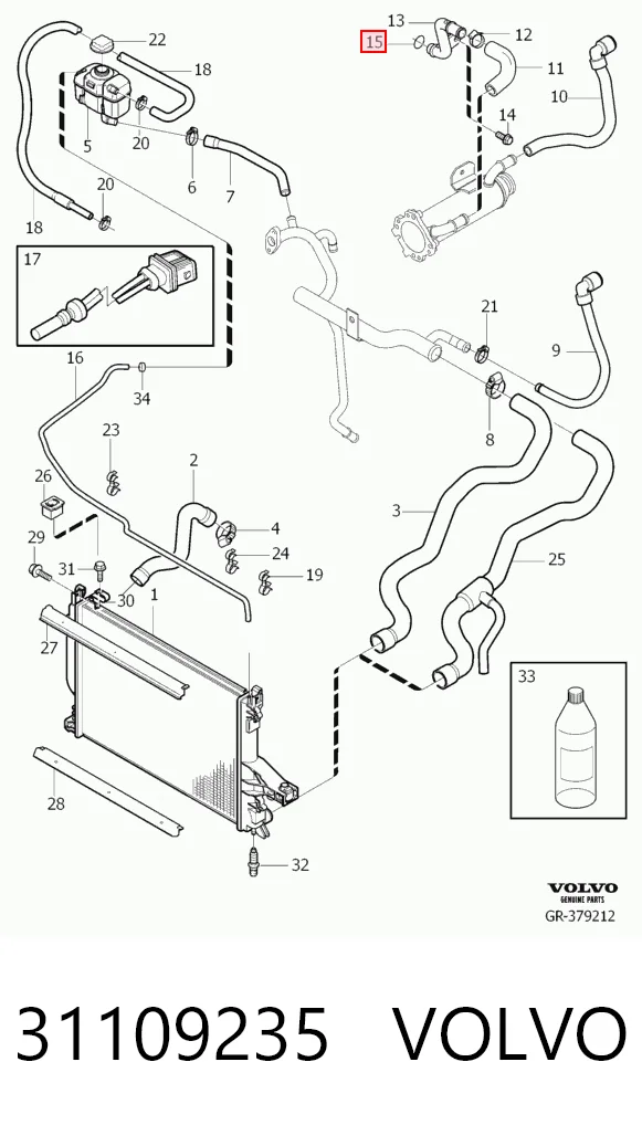31109235 Volvo Anel de vedação, universal