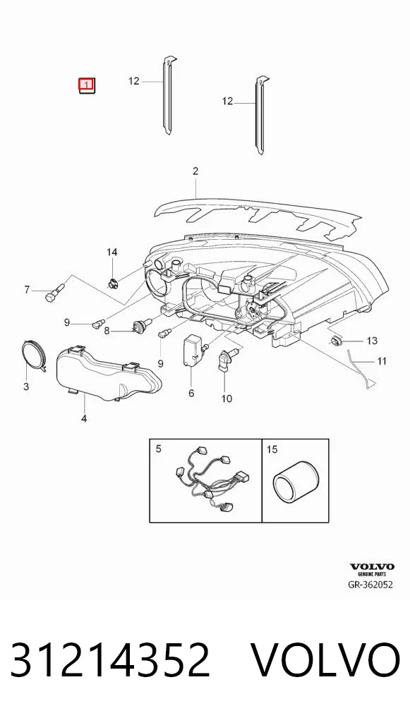 Compre Luz direita Volvo S80 2