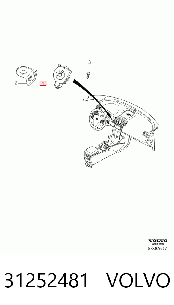 Fecho de ignição para Volvo V50  MW
