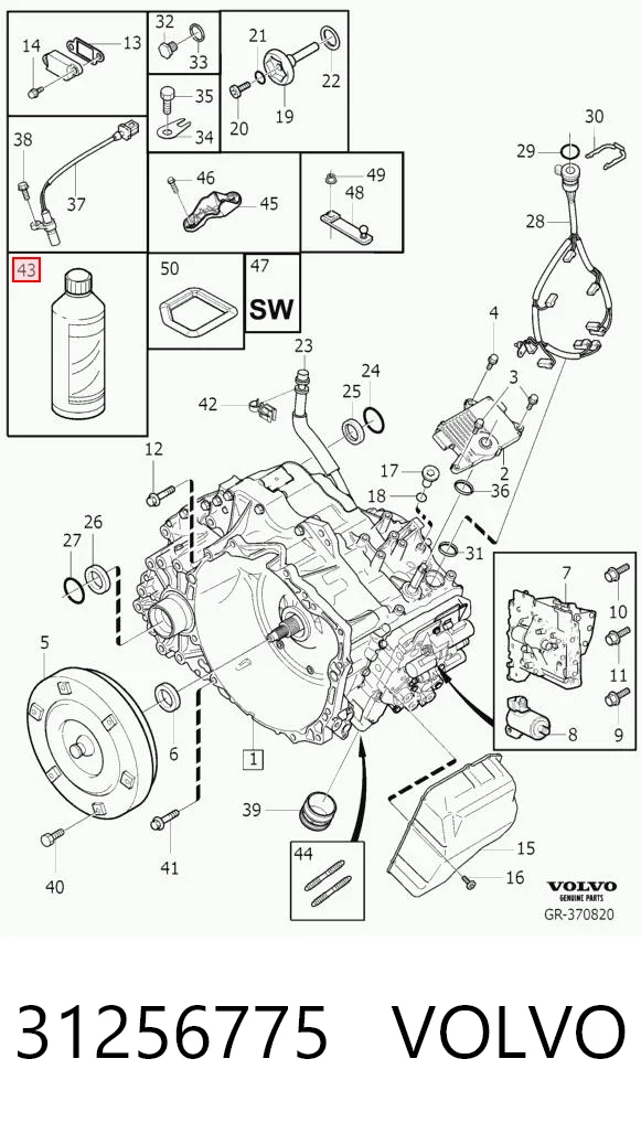 31256775 Volvo Óleo de transmissão