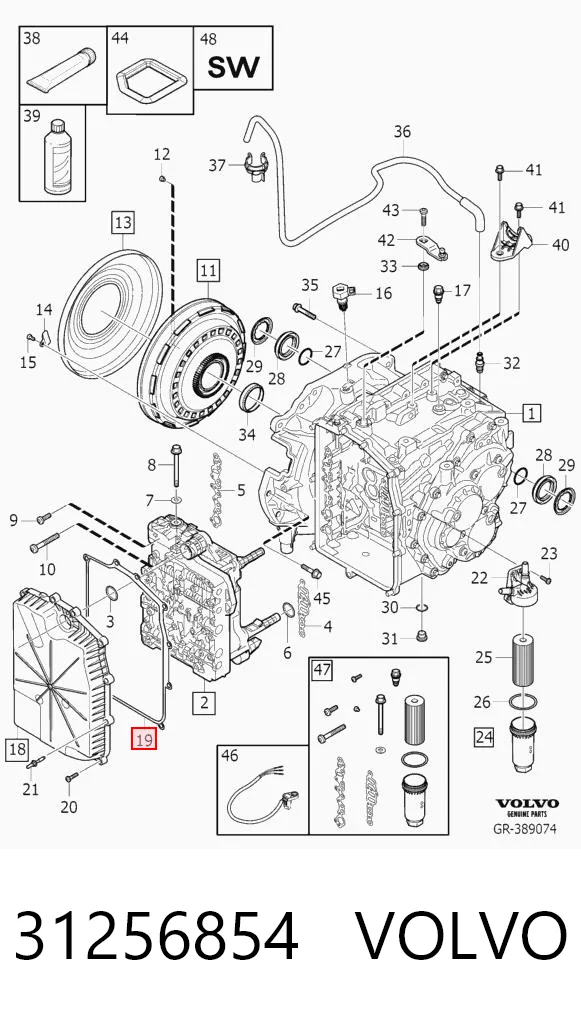 Vedante de panela da Caixa Automática de Mudança/Caixa Mecânica de Mudança para Ford Focus II DA, HCP, DP