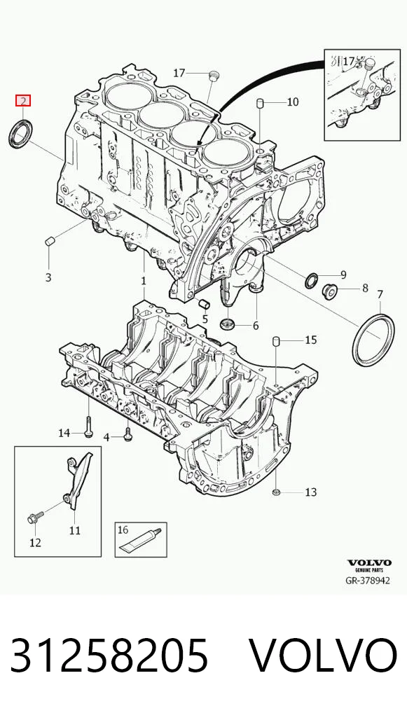 Compre Vedação dianteira de cambota de motor Citroen C3 