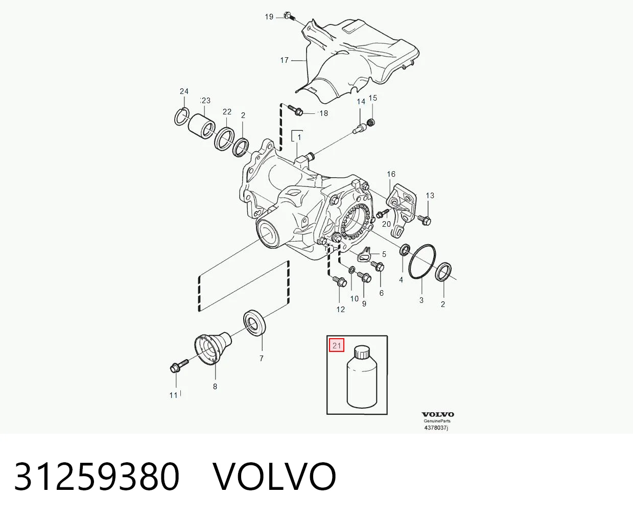 31259380 Volvo Óleo de transmissão