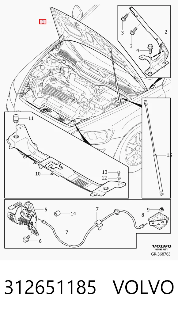 Capota para Volvo S40 II MS