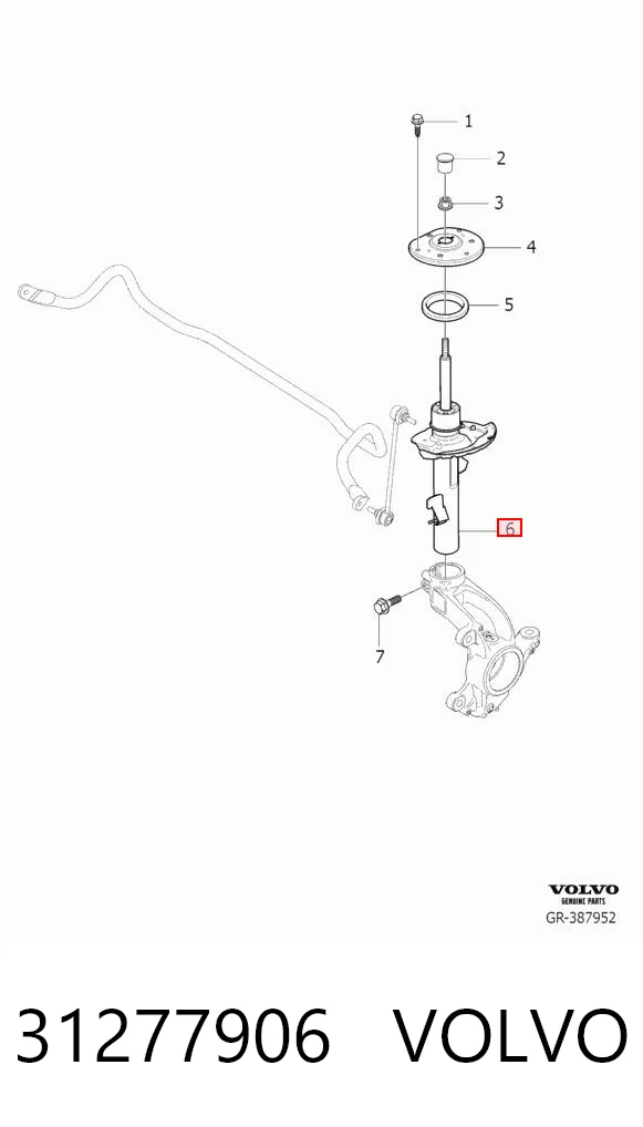 Amortecedor dianteiro para Ford Mondeo IV CA2