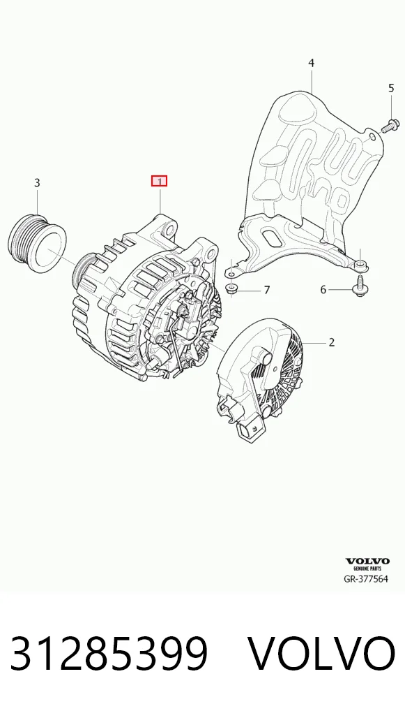 31285399 Volvo Gerador