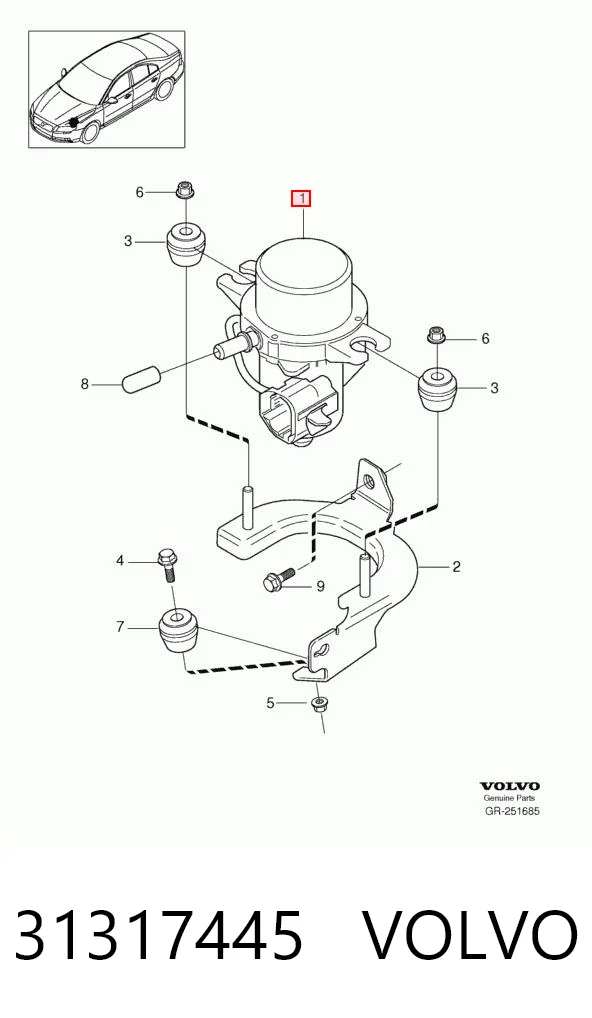 Bomba a vácuo 20803252 General Motors