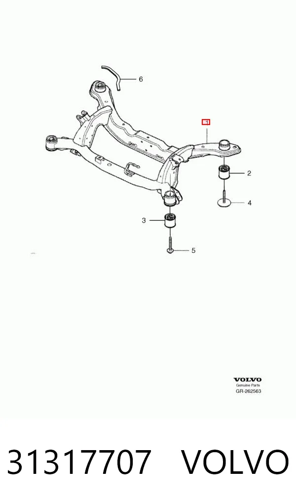 Viga de suspensão traseira (plataforma veicular) para Volvo S80 II AS, AR