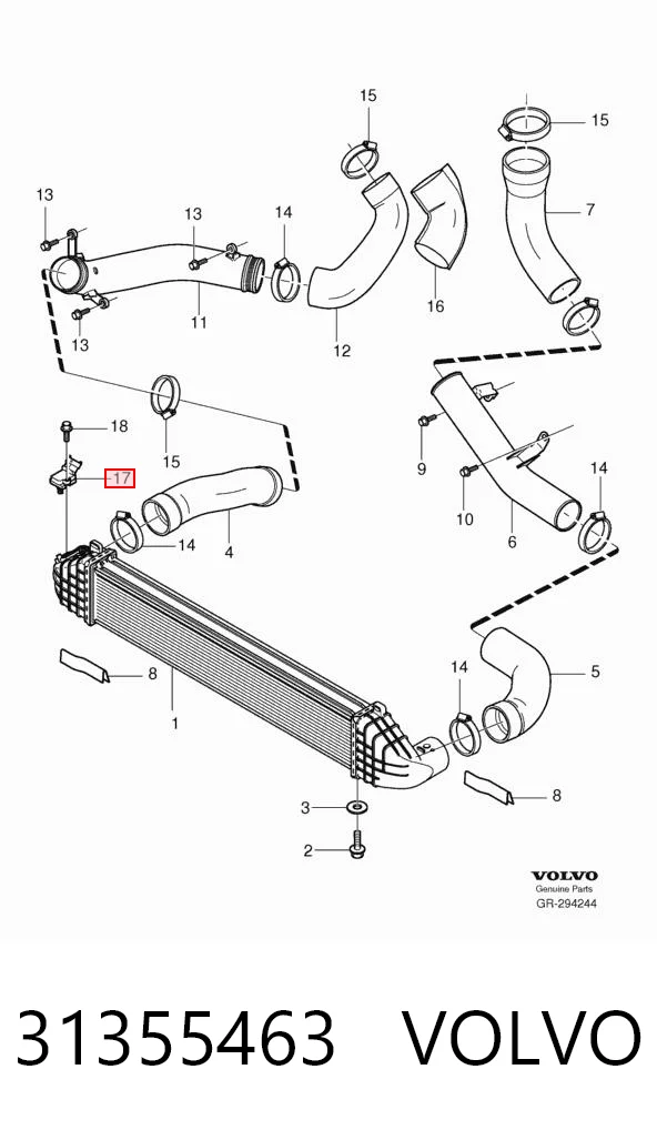 31355463 Volvo Sensor de pressão no coletor de admissão, MAP