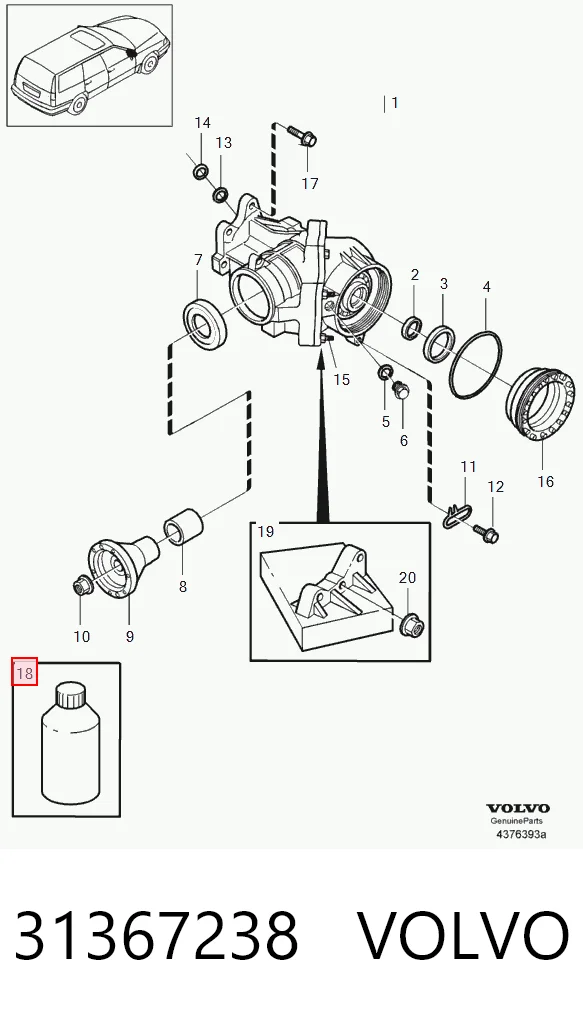 31367238 Volvo Óleo de transmissão