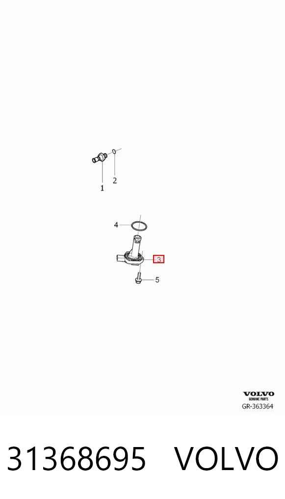 31368695 Volvo Sensor do nível de óleo de motor