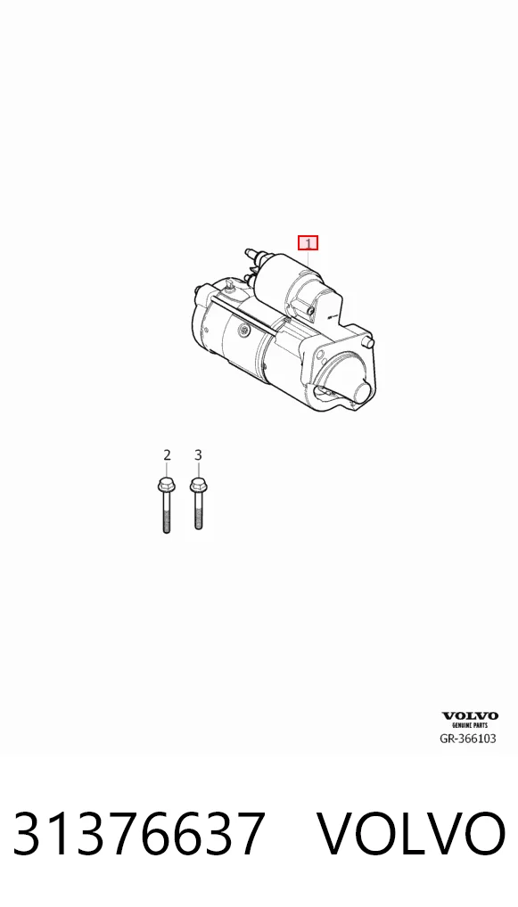 31376637 Volvo Motor de arranco