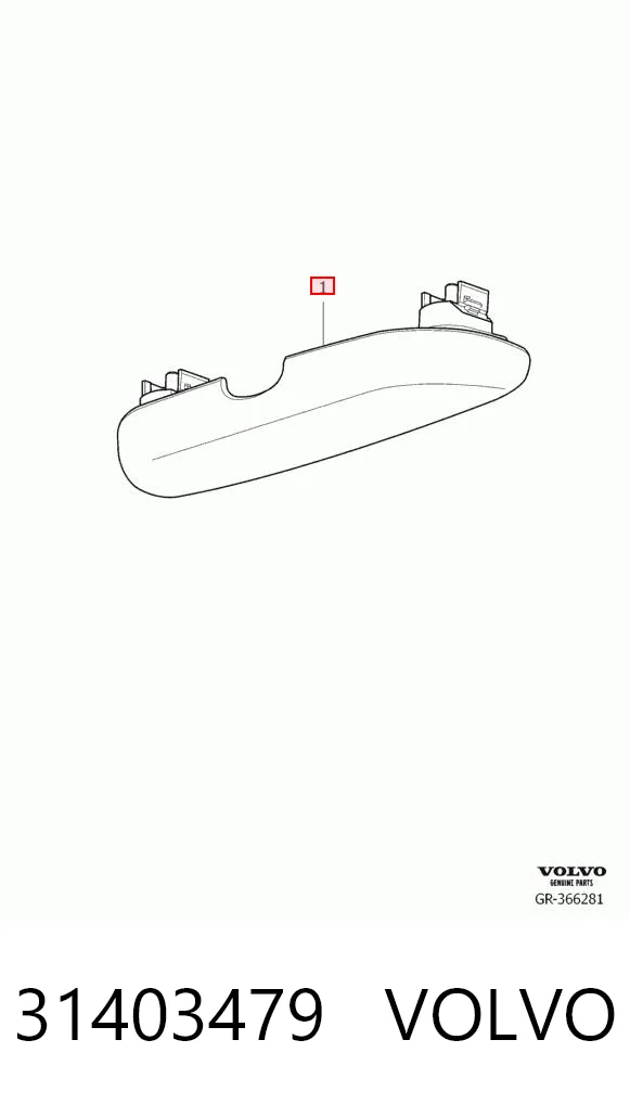 31403479 Volvo Estojo para os óculos