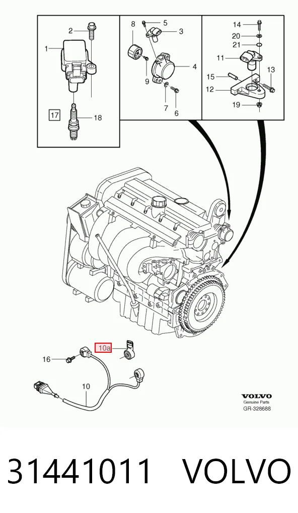 31441011 Volvo Sensor de detonação