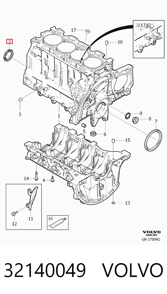 Vedação dianteira de cambota de motor Citroen C3 preço, a partir de 7,79 USD