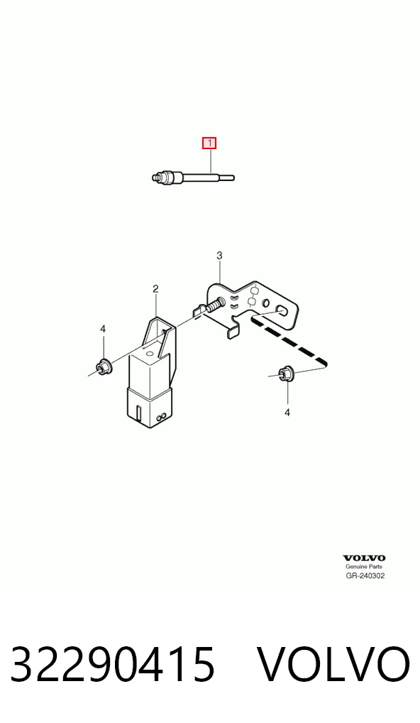 32290415 Volvo Vela de incandescência