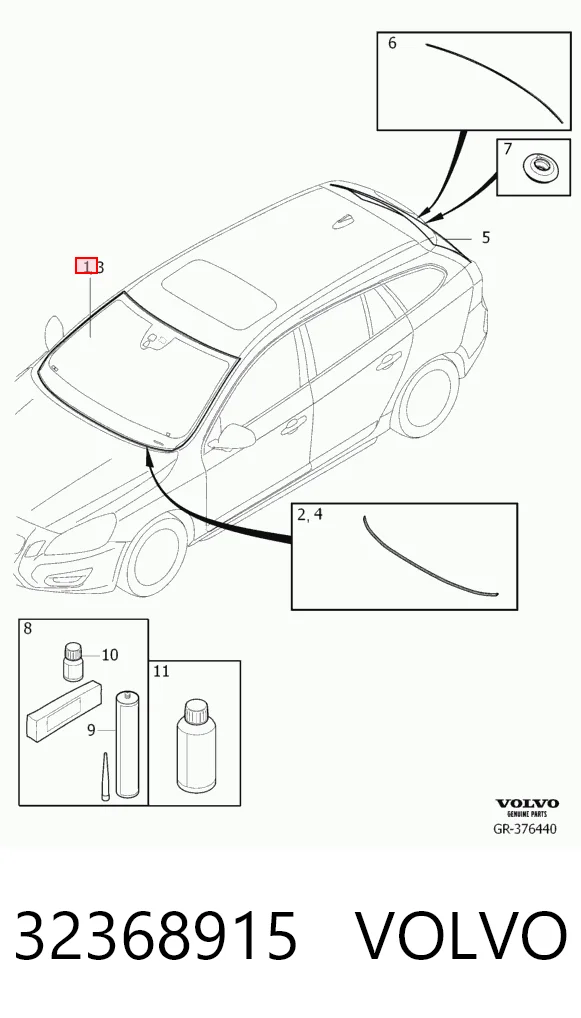 Pára-brisas Volvo V40  525, 526 ao melhor preço