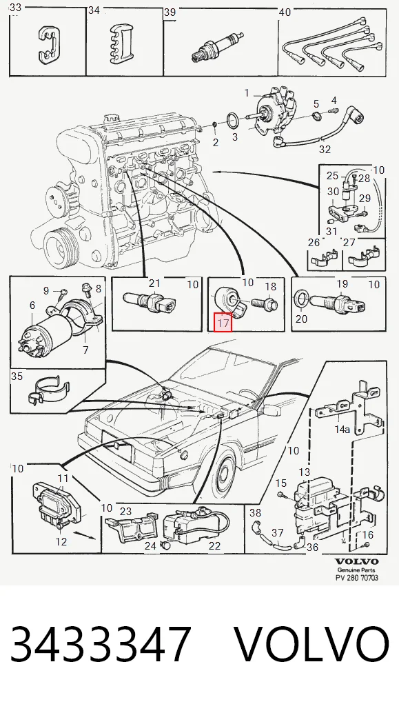 Sensor de detonação para Peugeot 405 15B