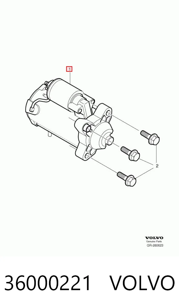 36000221 Volvo Motor de arranco