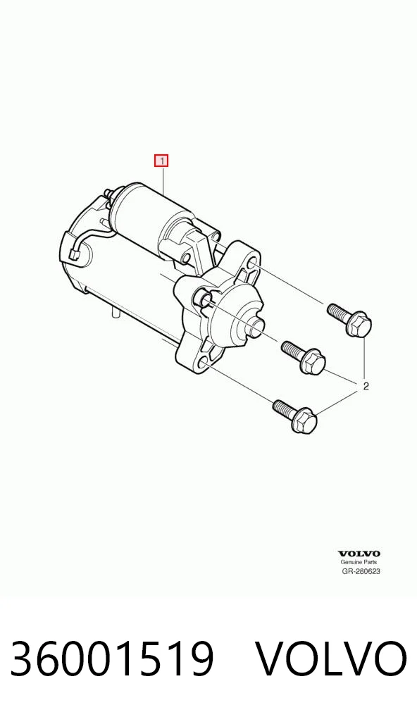 36001519 Volvo Motor de arranco