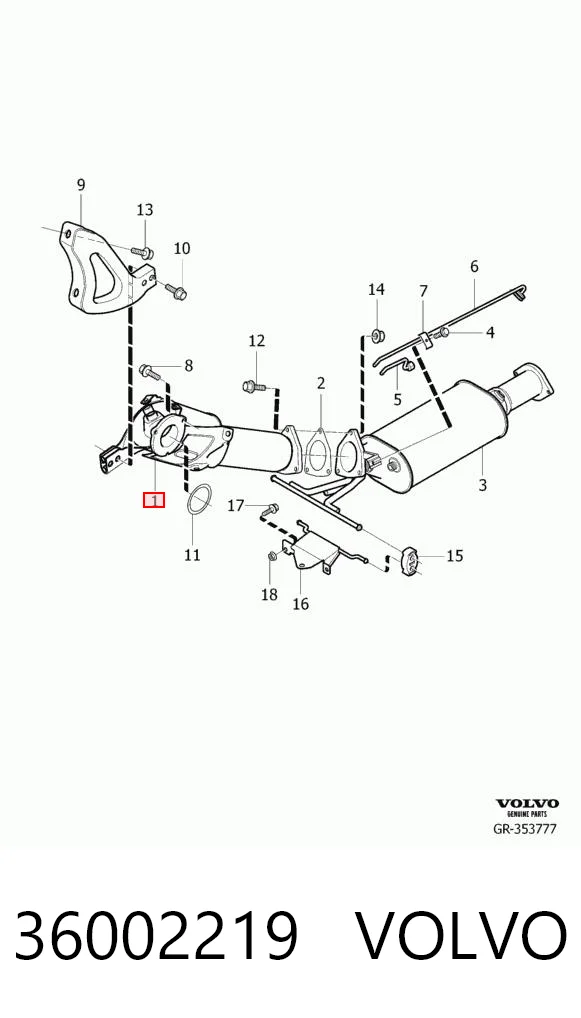 Convertidor - catalisador para Volvo XC90 