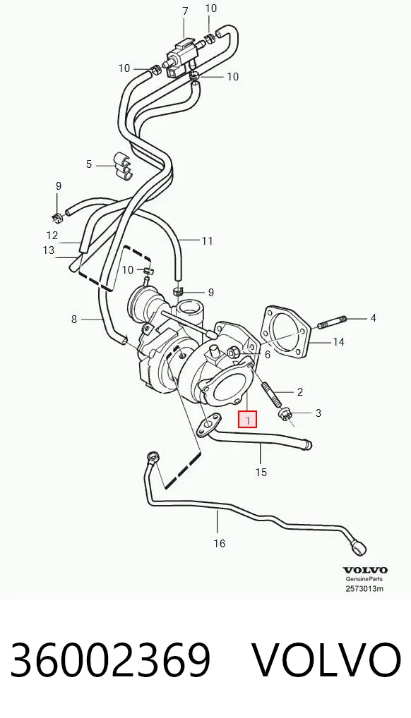 36002369 Volvo Turbina
