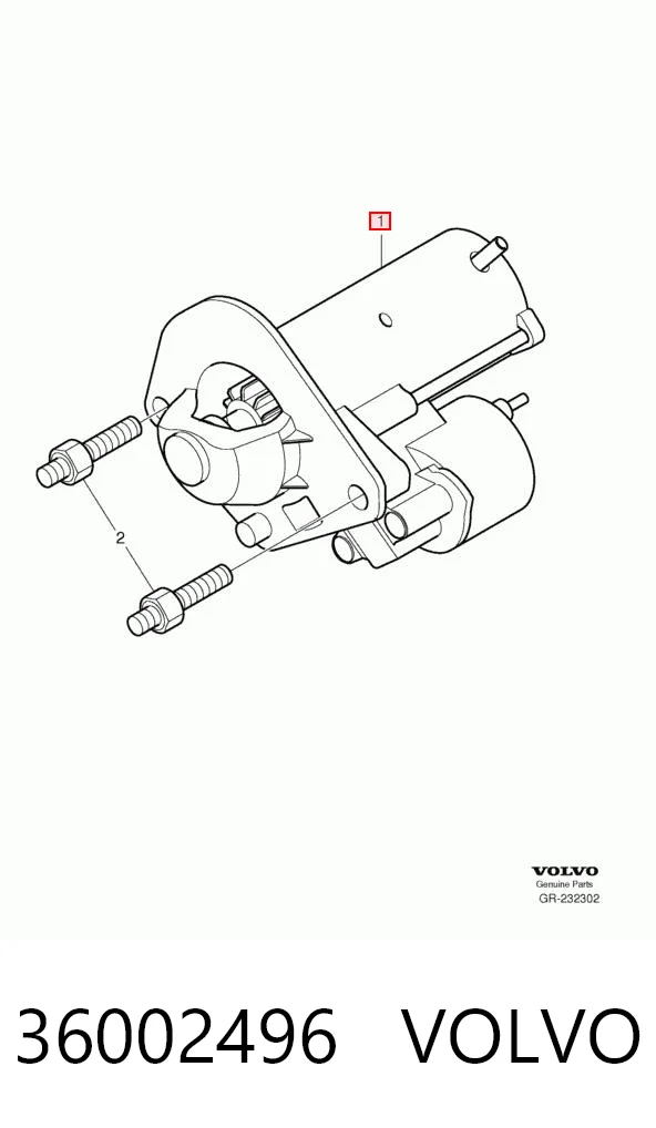 36002496 Volvo Motor de arranco