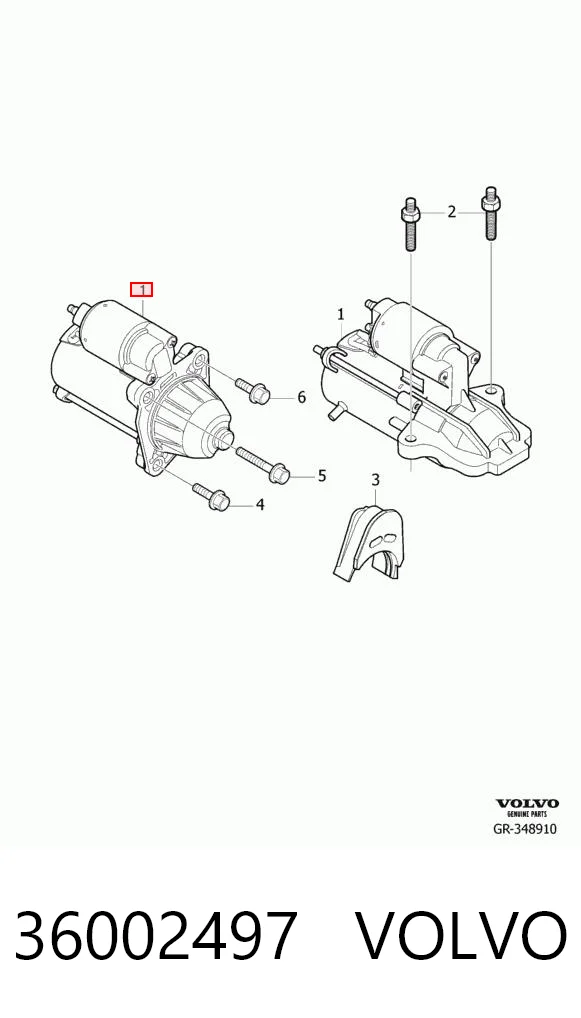 36002497 Volvo Motor de arranco