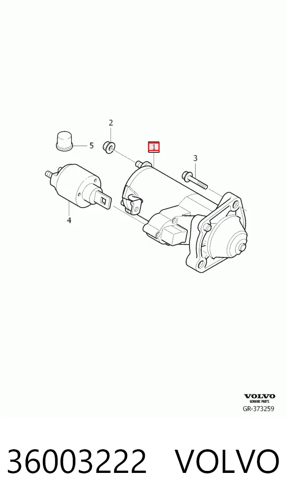 36003222 Volvo Motor de arranco