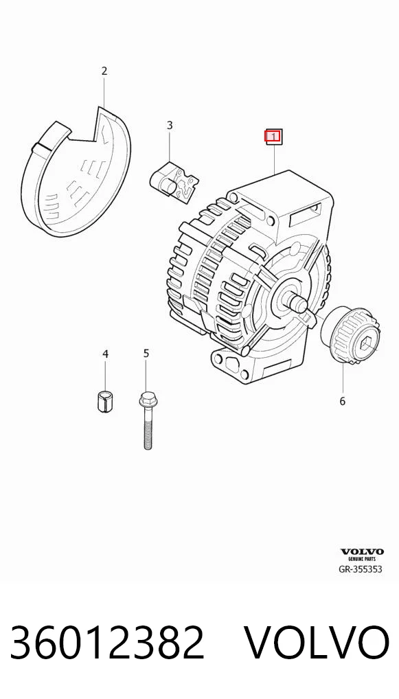 36012382 Volvo Gerador