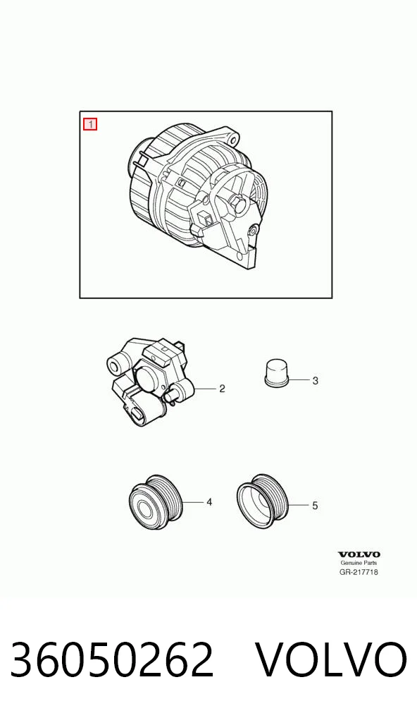 36050262 Volvo Gerador