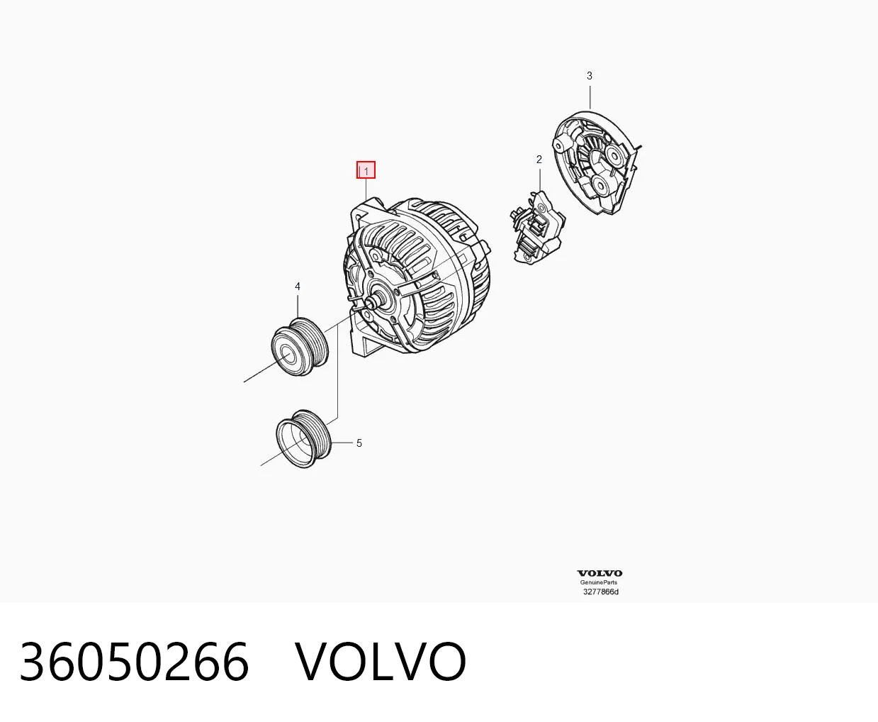 36050266 Volvo Gerador