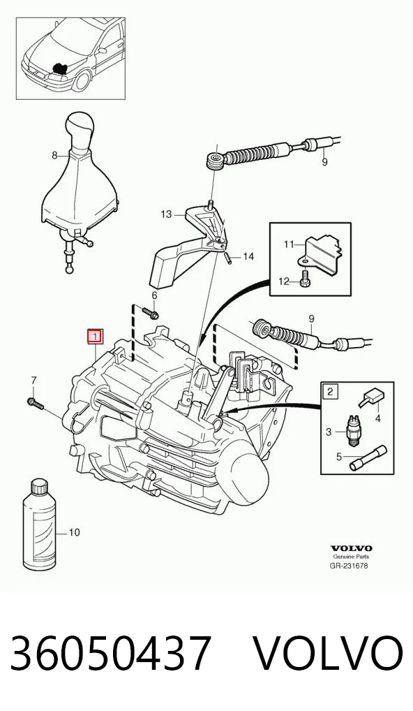 Caixa de Mudança montada (caixa mecânica de velocidades) para Volvo S60 I RS, RH