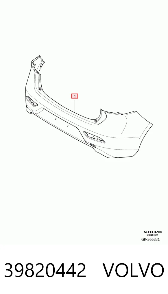Compre Pára-choque traseiro Volvo V40 