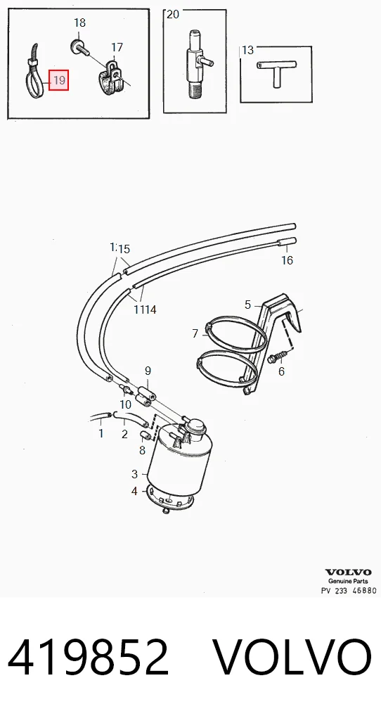 41800381 Fiat/Alfa/Lancia Braçadeira de plástico universal