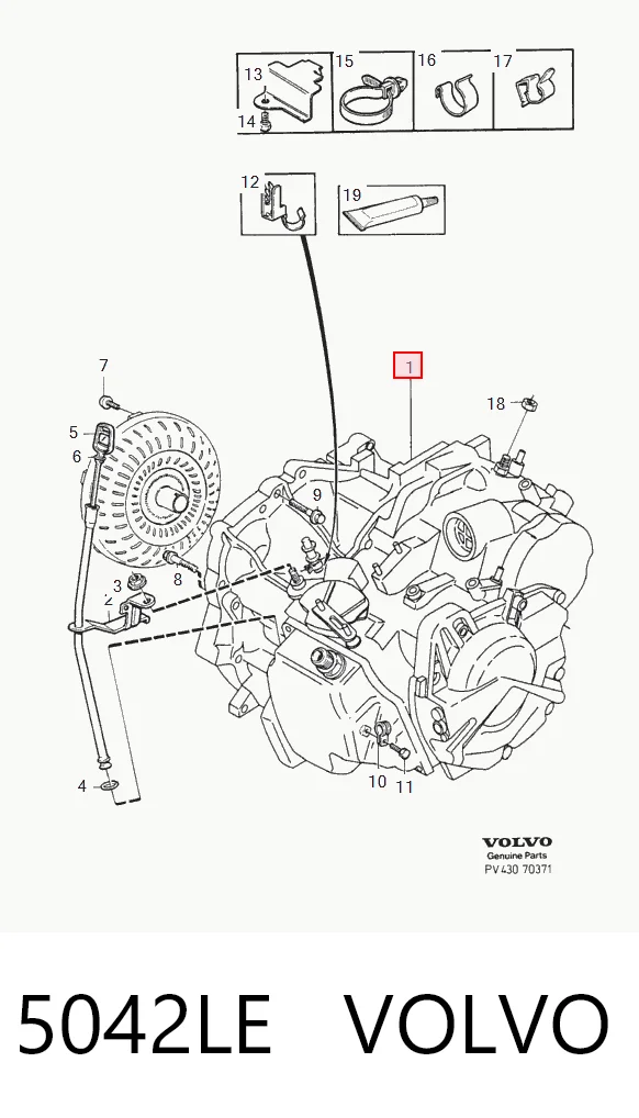 5042LE Volvo Caixa Automática de Mudança montada