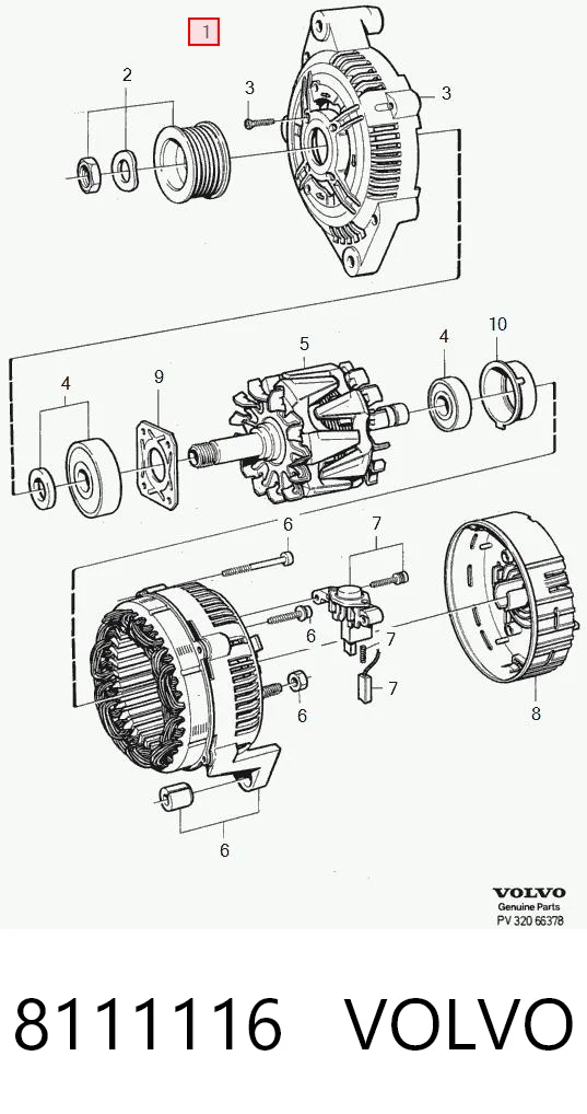 8111116 Volvo Gerador