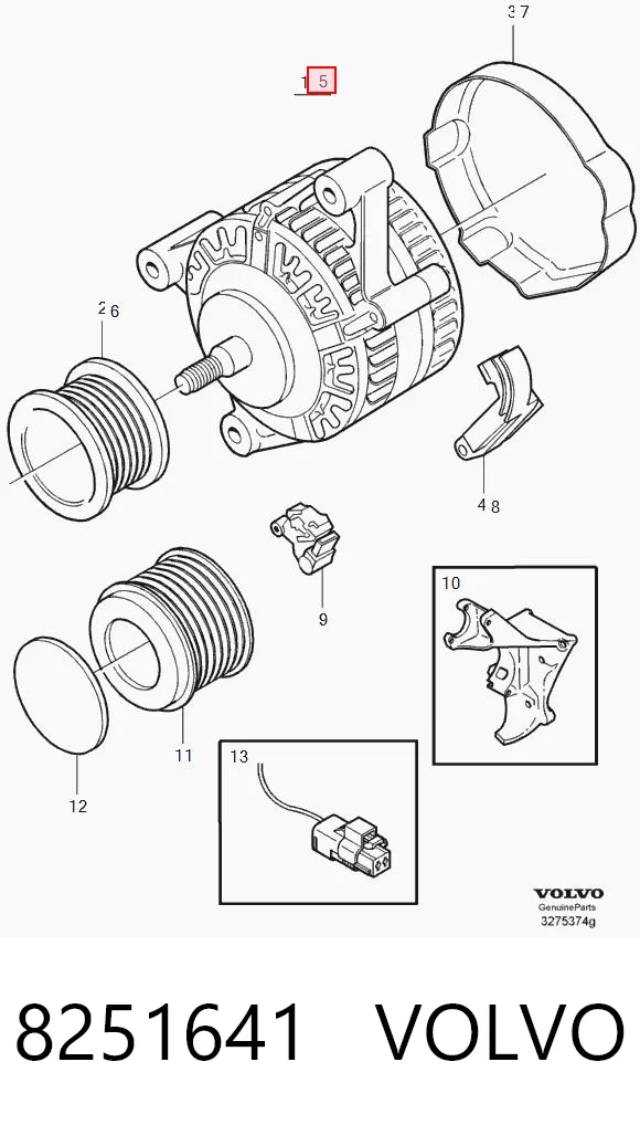 8251641 Volvo Gerador