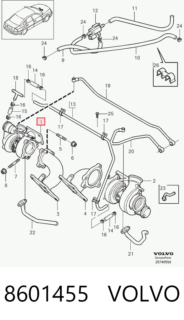 8601455 Volvo Turbina