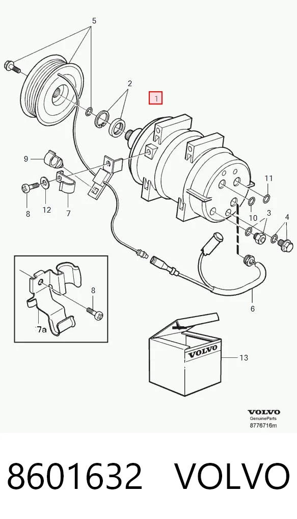 8601632 Volvo Compressor de aparelho de ar condicionado