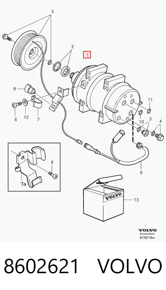 8602621 Volvo Compressor de aparelho de ar condicionado
