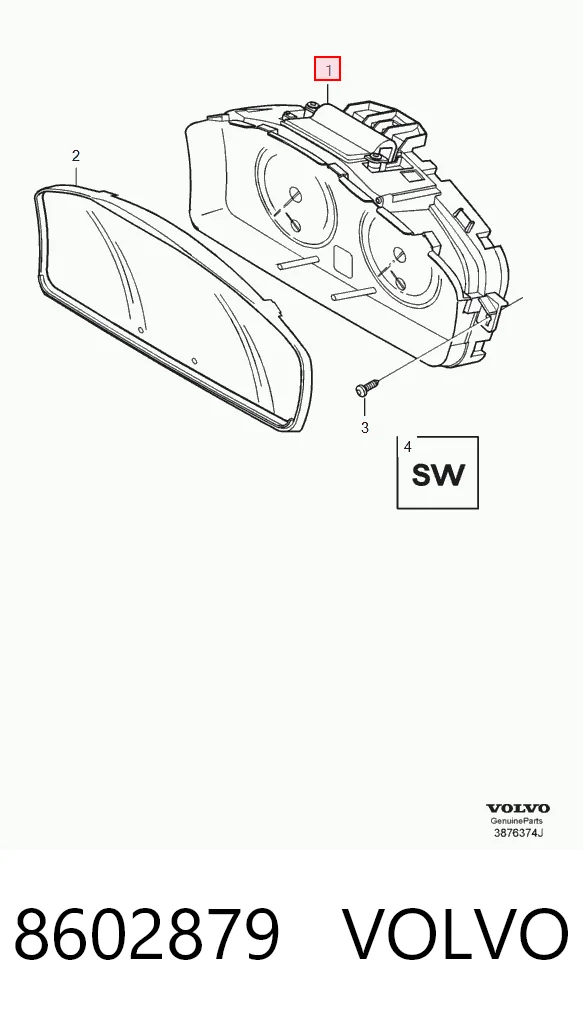 Módulo de ignição (comutador) para Volvo S40 II MS