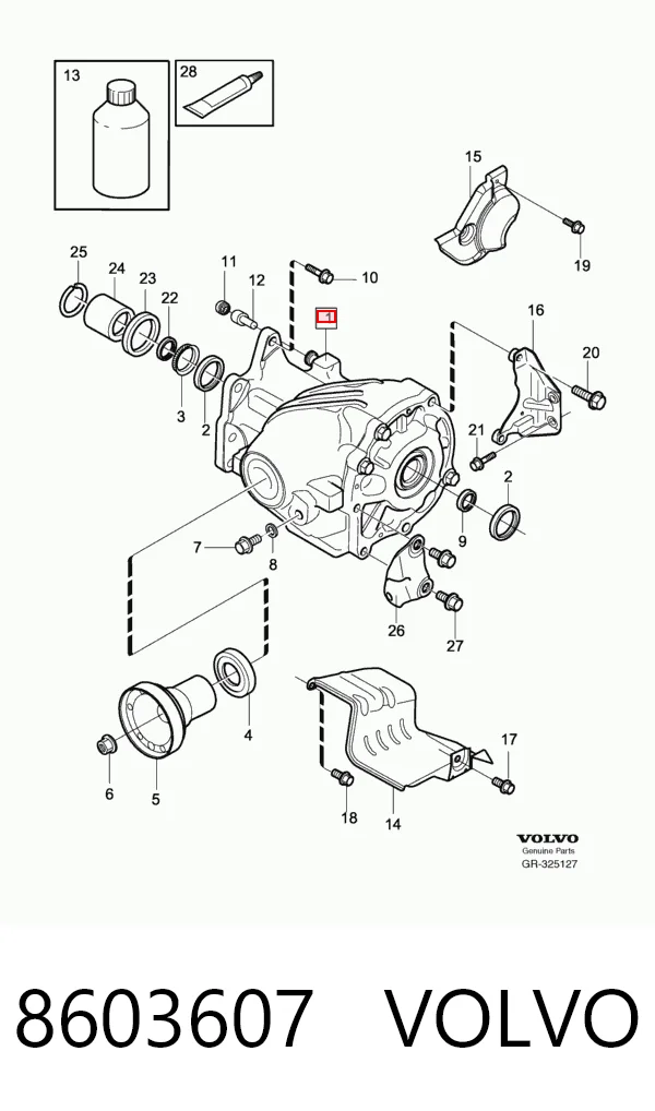 Caixa de transferência para Volvo XC90  