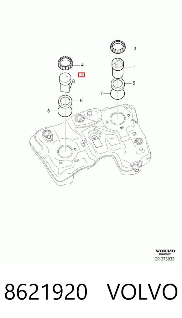 Sensor do nível de combustível no tanque Volvo V40  525, 526 ao melhor preço